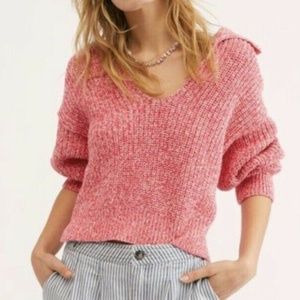 Free People pink Love this city Sweater S
